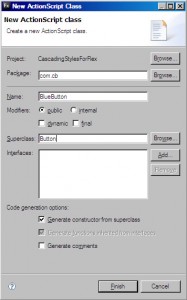 Actionscript Class Generation